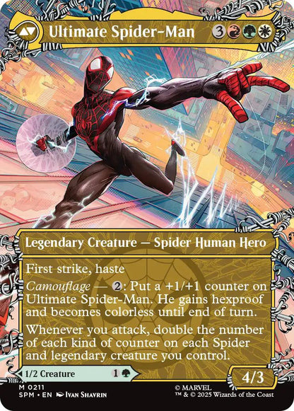 Miles Morales // Ultimate Spider-Man [211] [Borderless] [Web-Slinger] [Marvel's Spider-Man] [Non-Foil]