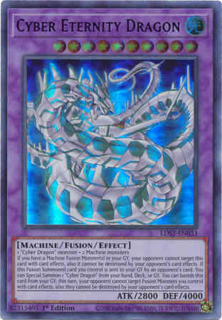 Cyber Eternity Dragon (Blue) - LDS2-EN033 - Ultra Rare - 1st Edition
