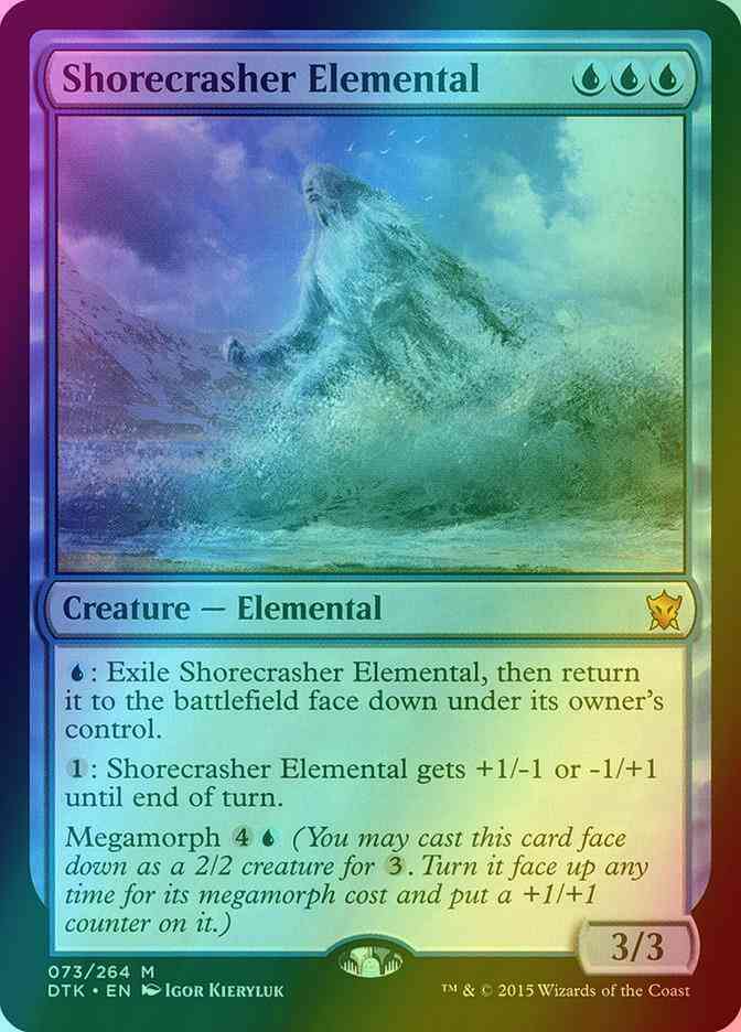 Shorecrasher Elemental [73] [Dragons Of Tarkir] [Foil]