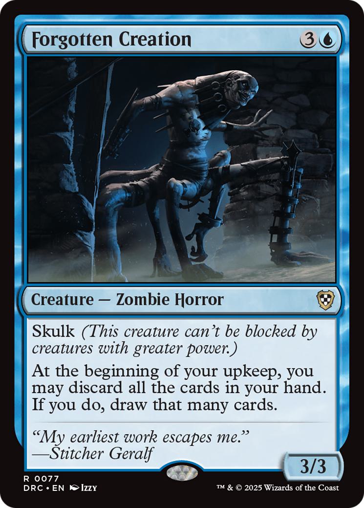 Forgotten Creation [77] [Aetherdrift: Commander] [Non-Foil]