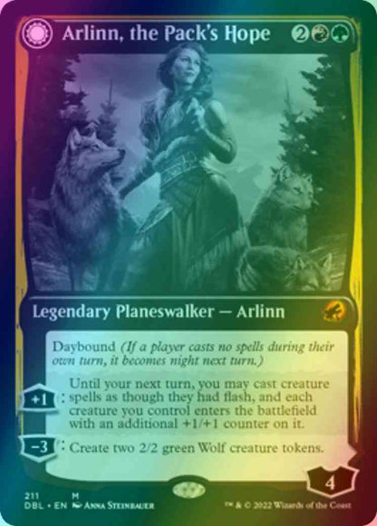 Arlinn, the Pack's Hope // Arlinn, the Moon's Fury [211] [Innistrad: Double Feature] [Foil]