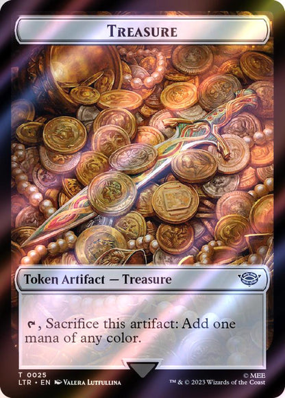 Food Token (22) // Treasure Token (25) [The Lord of the Rings: Tales of Middle-earth: Tokens] [Surge Foil]