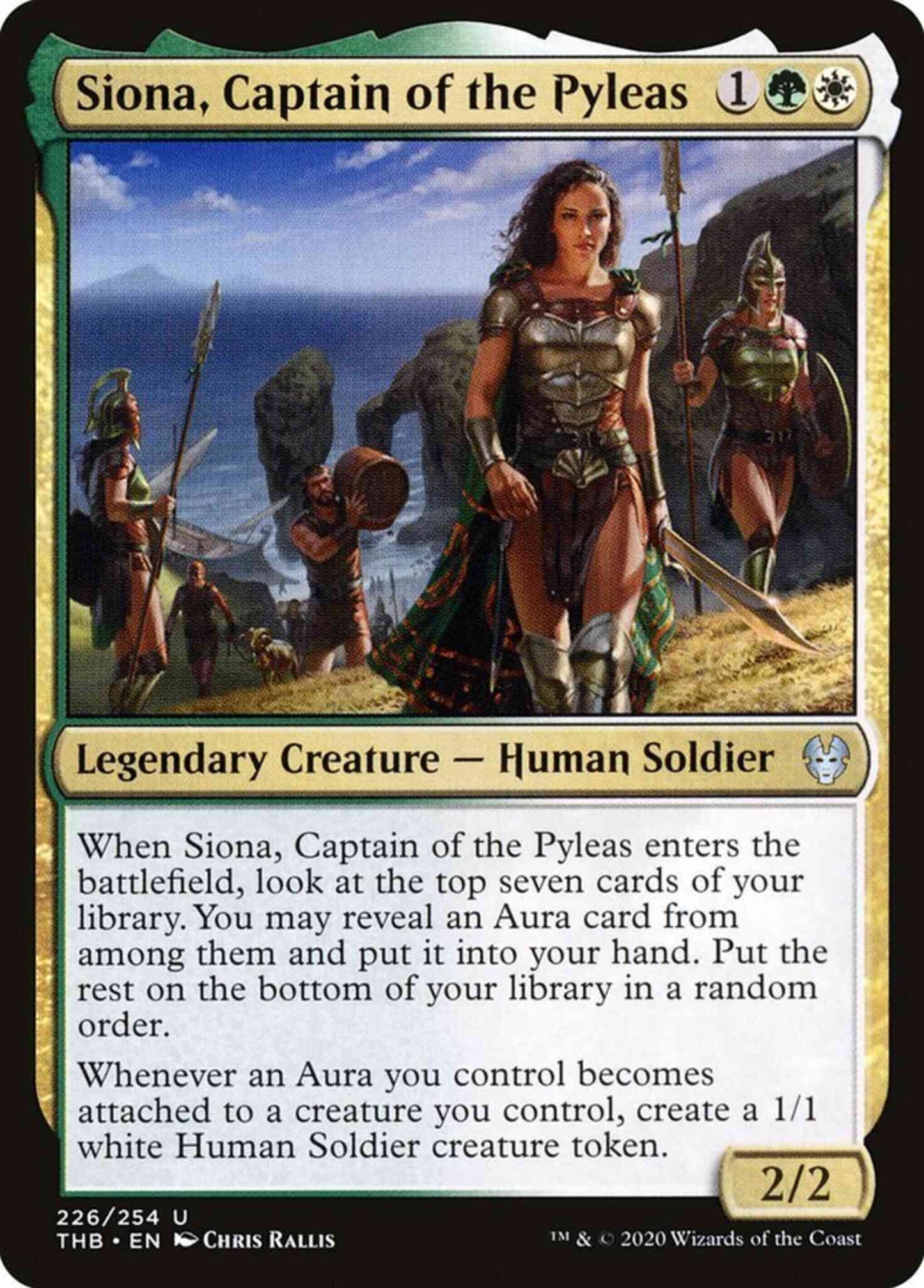 Siona, Captain of the Pyleas [226] [Theros Beyond Death] [Non-Foil]
