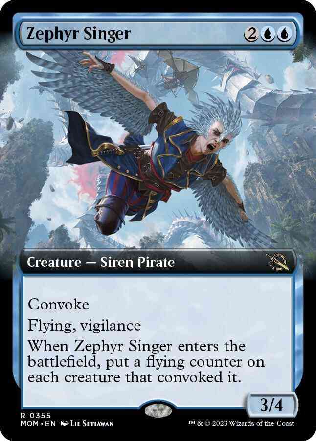 Zephyr Singer [355] [Extended Art] [March of the Machine] [Non-Foil]