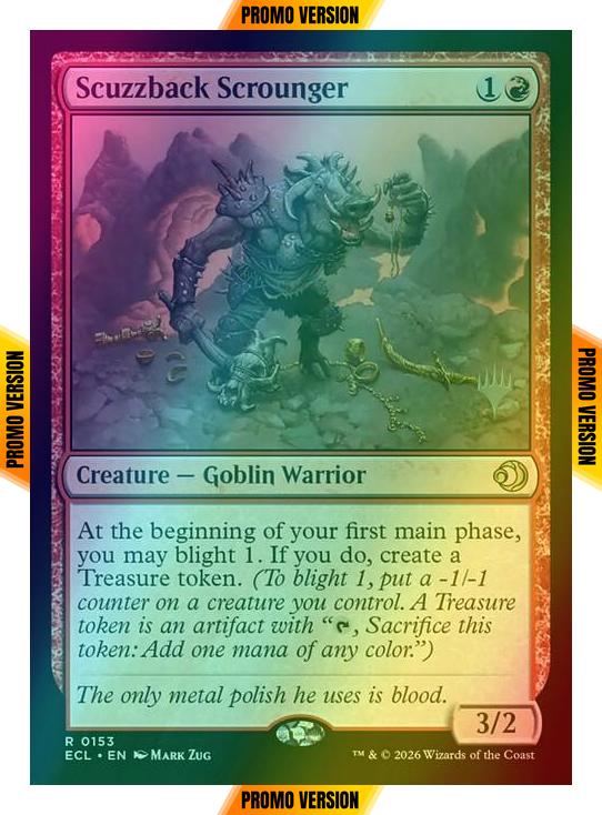 Scuzzback Scrounger [153p] [Promo Pack] [Lorwyn Eclipsed: Promos] [Foil]