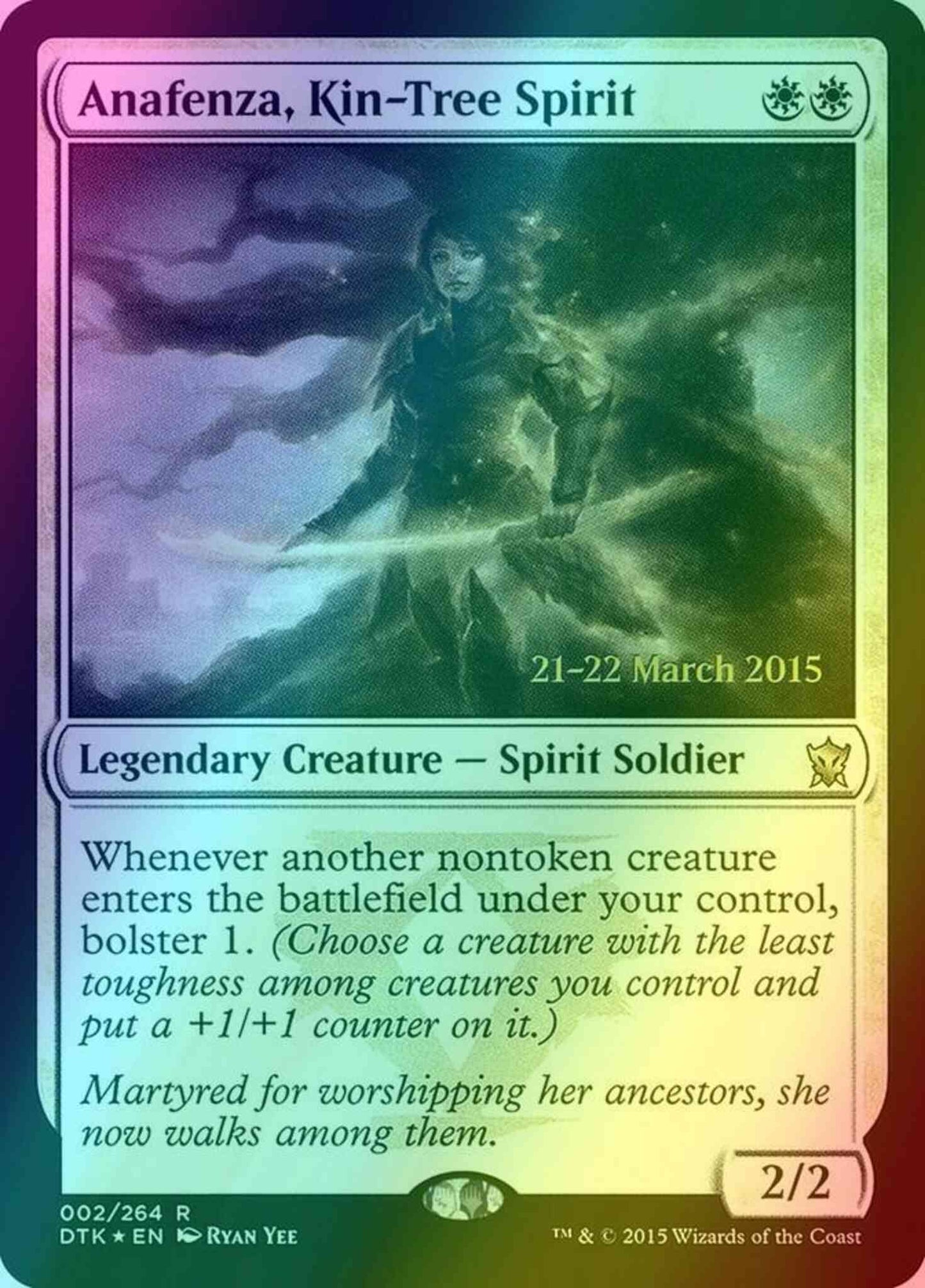 Anafenza, Kin-Tree Spirit [2s] [Dragons of Tarkir Promos] [Foil]