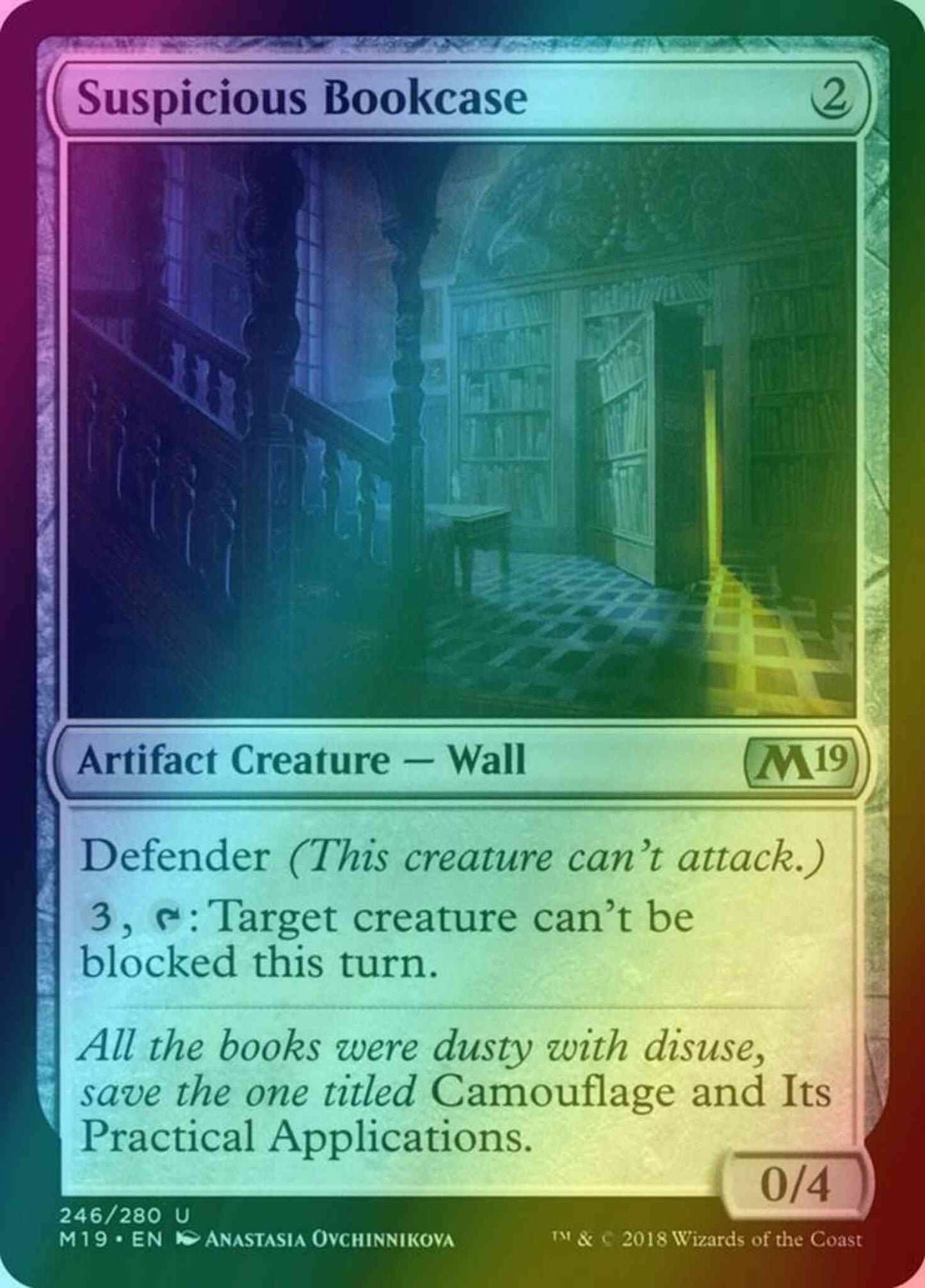 Suspicious Bookcase [246] [Core Set 2019] [Foil]