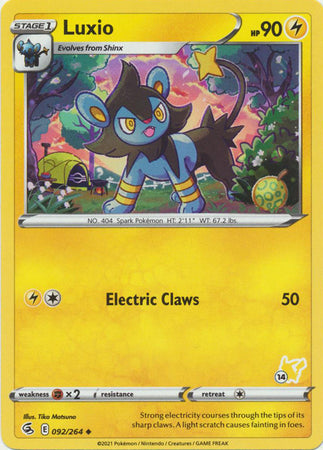Luxio - 92/264 - Uncommon - Pikachu Stamp [ba02-PIK14] [Non-Holo]
