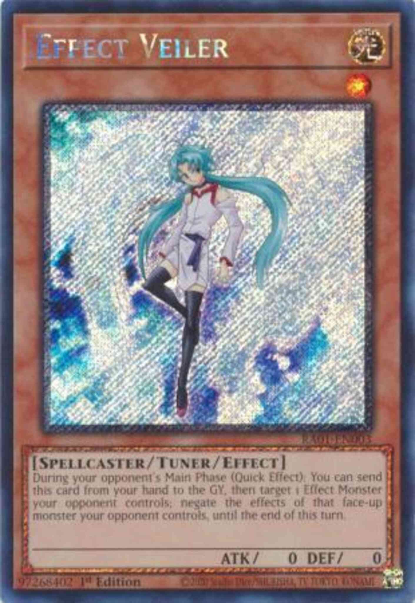 Effect Veiler - RA01-EN003 - Platinum Secret Rare - 1st Edition