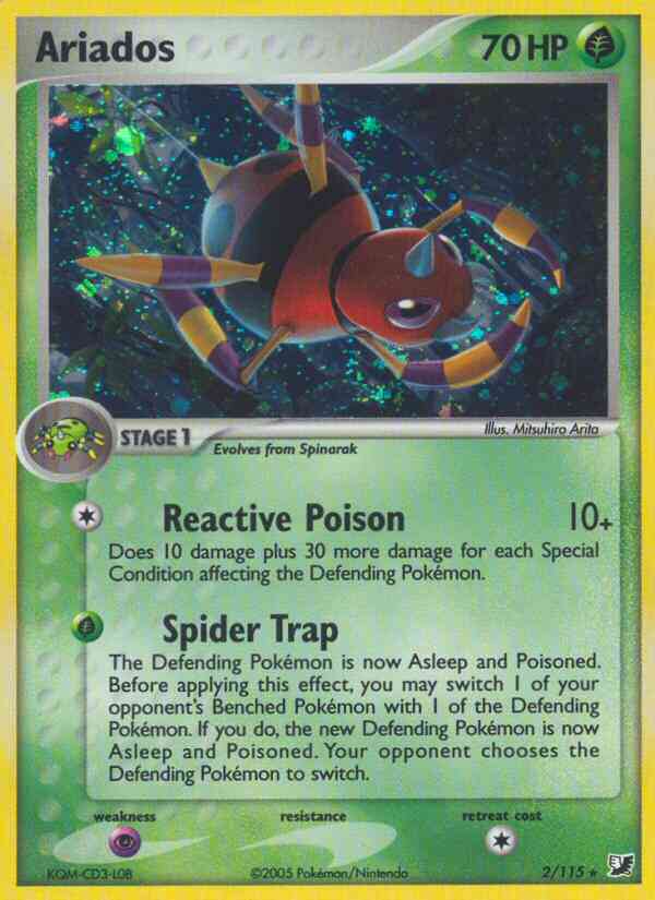 Ariados - 2/115 - Rare Holo [ex10-2] [Holo]