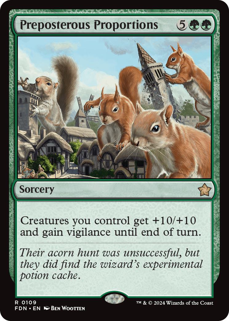 Preposterous Proportions [109] [Foundations] [Non-Foil]