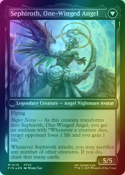 Sephiroth, Fabled SOLDIER // Sephiroth, One-Winged Angel [115s] [Prerelease] [FINAL FANTASY: Promos] [Foil]