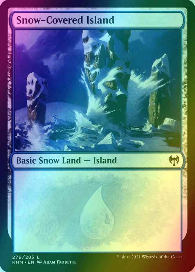 Snow-Covered Island [279] [Kaldheim] [Foil]