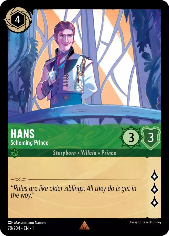 Hans - Scheming Prince - 78/204 [The First Chapter] [Non-Foil]