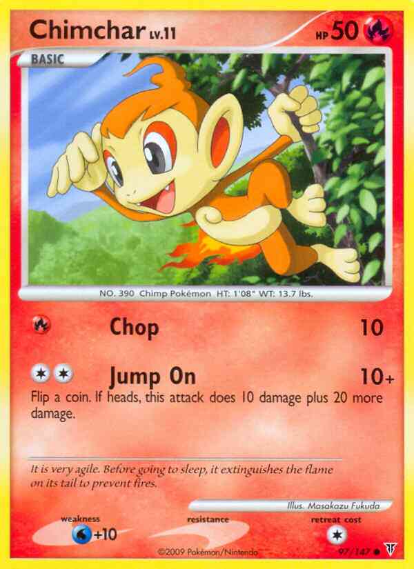 Chimchar - 97/147 - Common [pl3-97] [Non-Holo]
