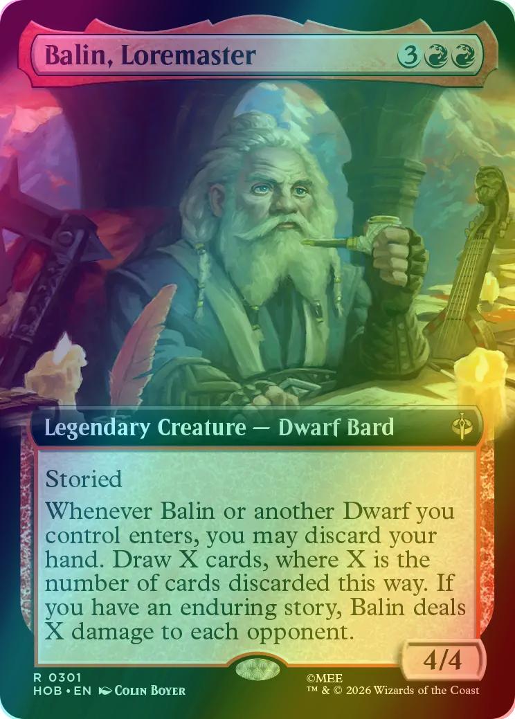 Balin, Loremaster [301] [Extended Art] [The Hobbit] [Foil]