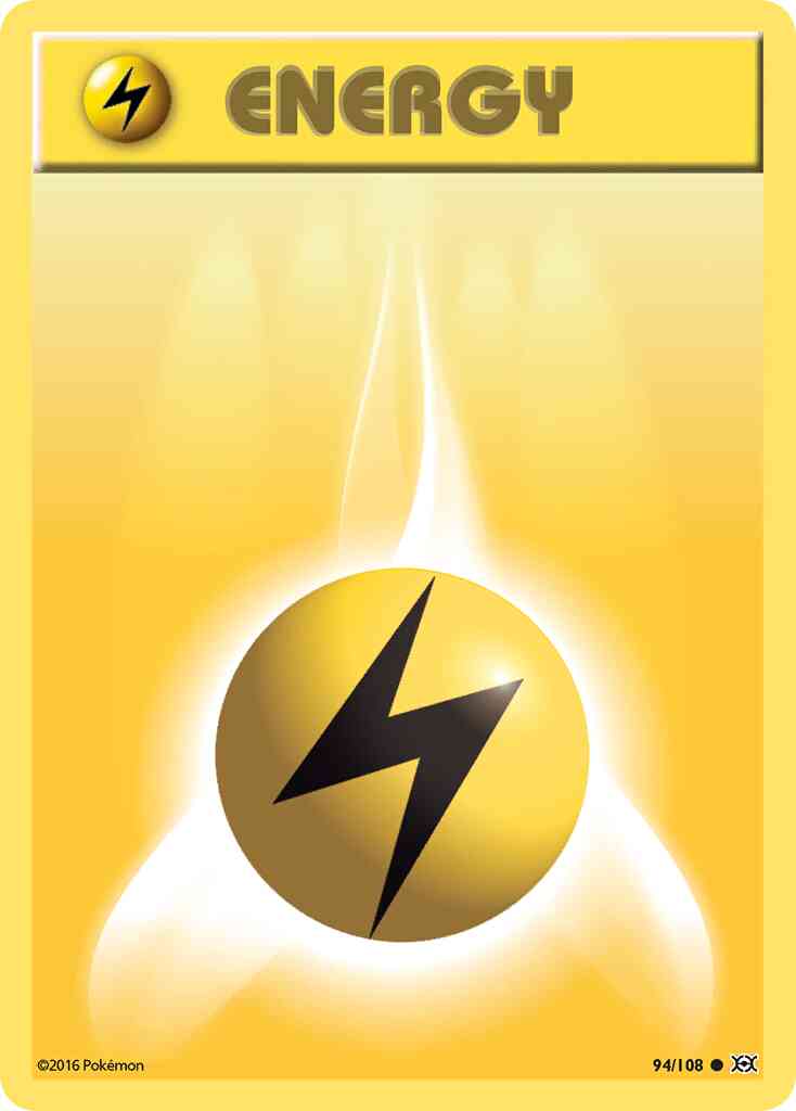 Basic Lightning Energy - 94/108 - Common [xy12-94] [Reverse Holo]