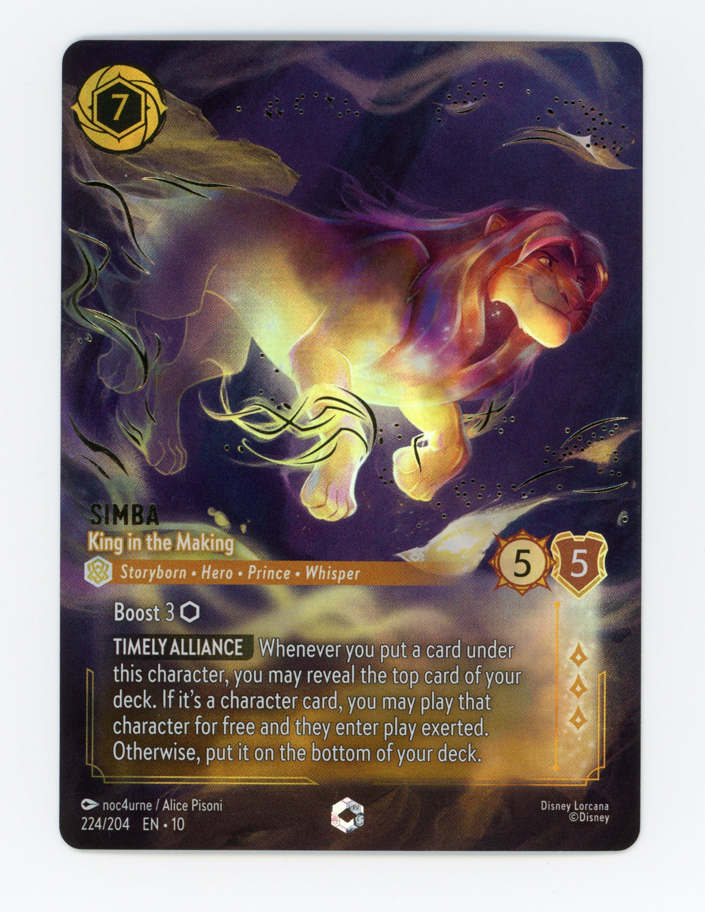 Simba - King in the Making — Enchanted|Holofoil — ID 17882