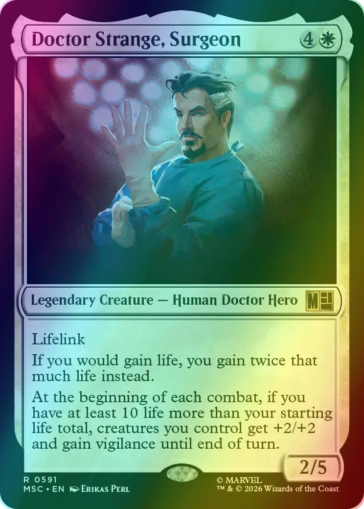 Doctor Strange, Surgeon [591] [Jumpstart] [Marvel Super Heroes: Commander] [Foil]
