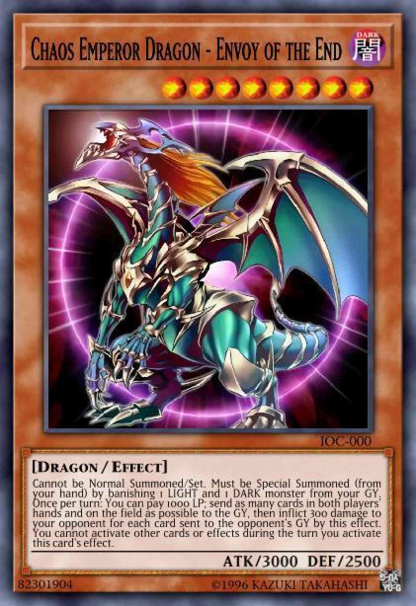 Chaos Emperor Dragon - Envoy of the End - DPKB-EN016 - Ultimate Rare - 1st Edition