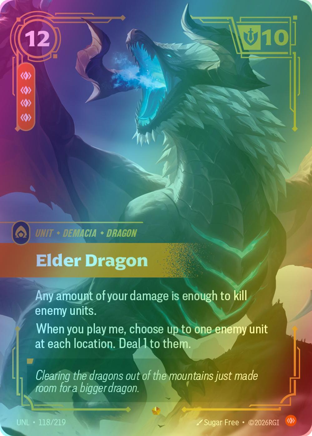 Elder Dragon - 118/219 [Unleashed] [Foil]