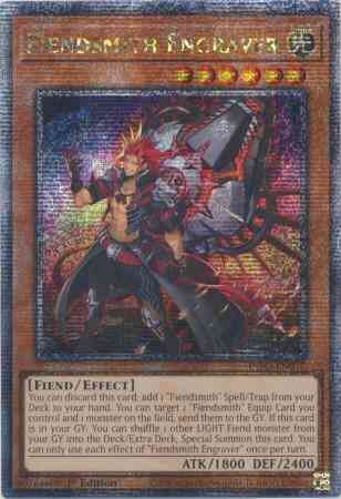 Fiendsmith Engraver - INFO-EN017 - Quarter Century Secret Rare - 1st Edition