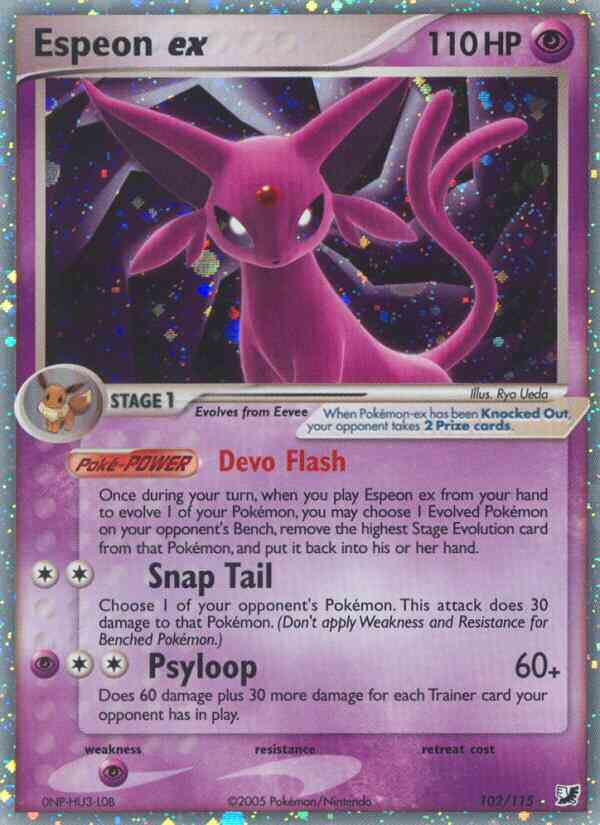 Espeon ex - 102/115 - Rare Holo EX [ex10-102] [Ultra]