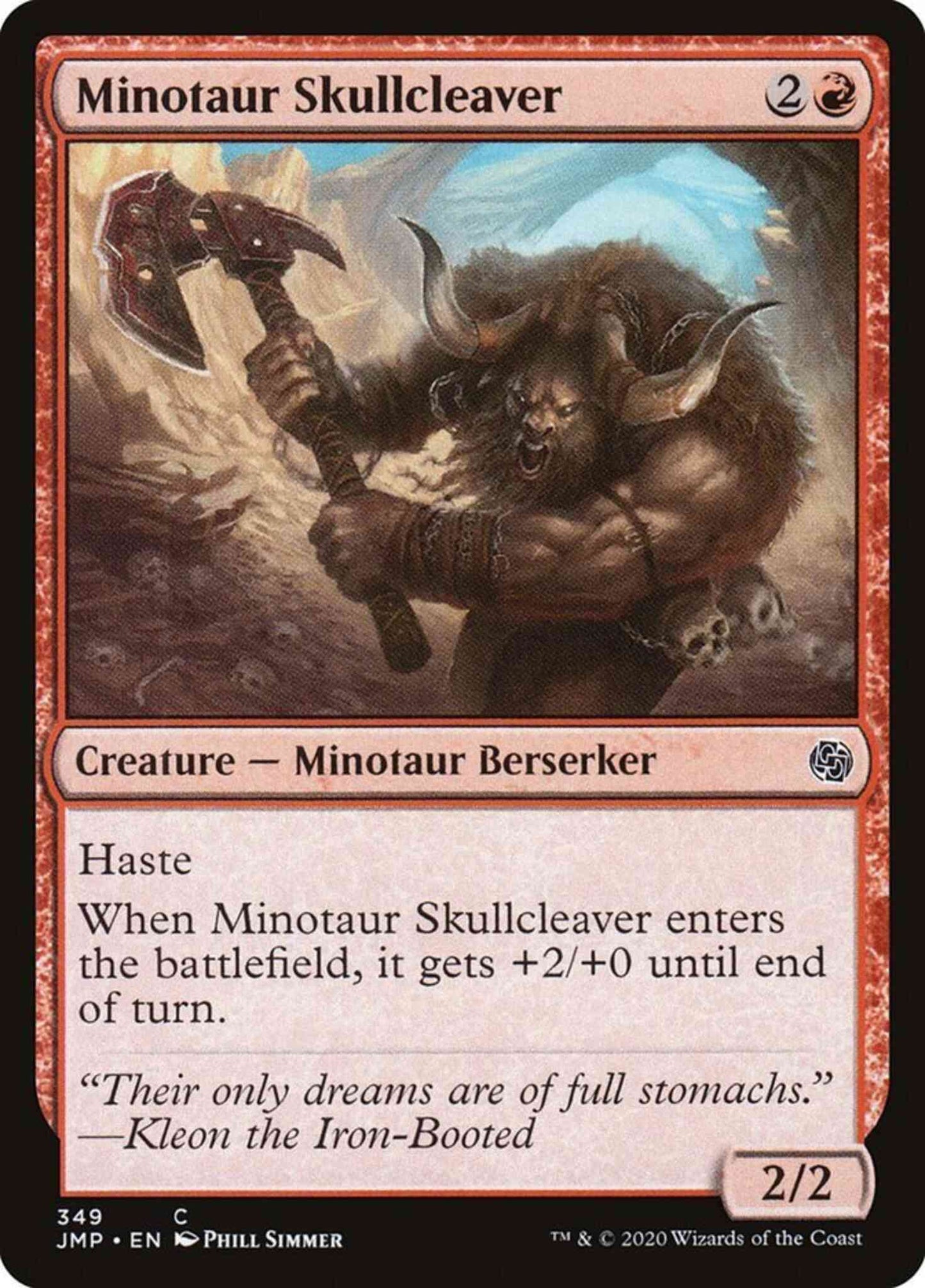 Minotaur Skullcleaver [349] [Jumpstart] [Non-Foil]