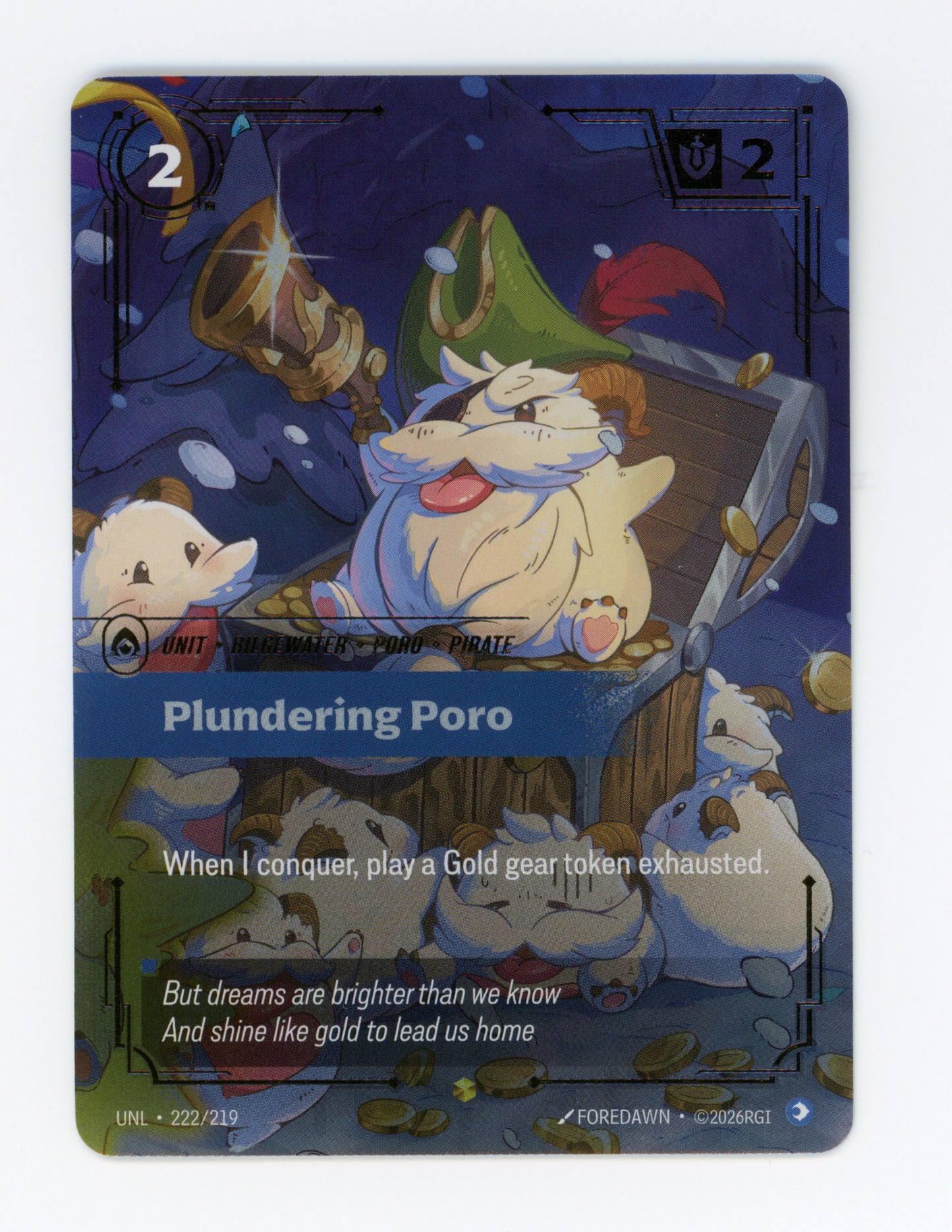 Plundering Poro — Overnumbered|Foil — ID 19222