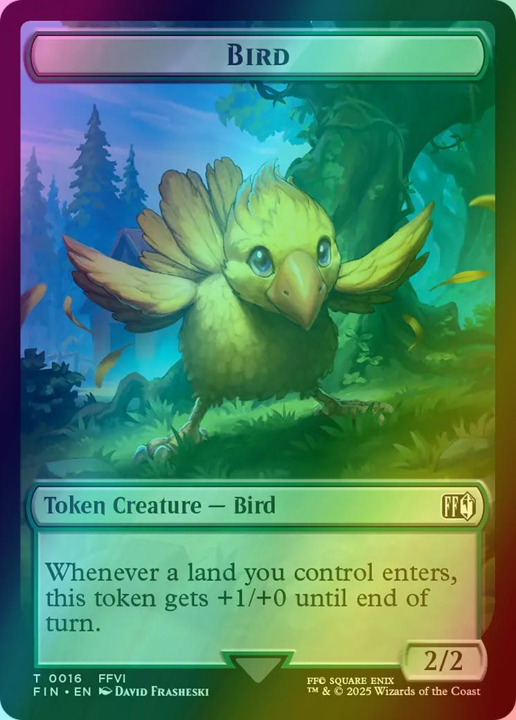 Bird Token (16) // Wizard Token (14) [FINAL FANTASY: Tokens] [Foil]