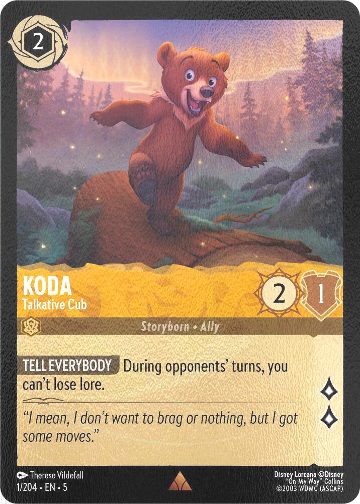 Koda - Talkative Cub - 1/204 [Shimmering Skies] [Cold Foil]