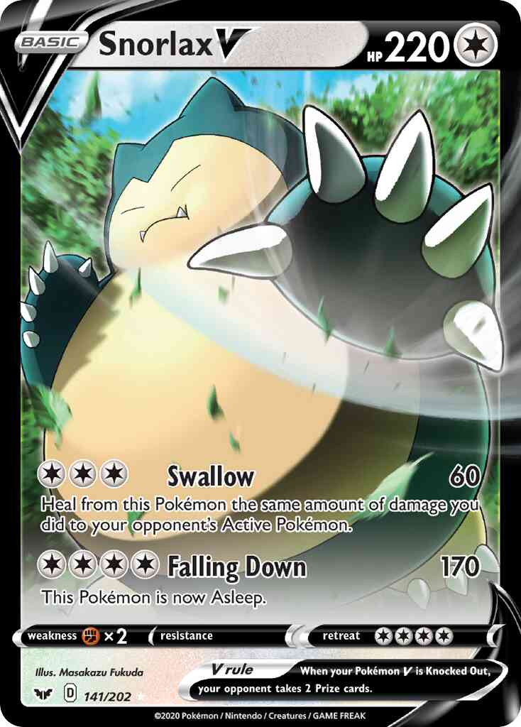 Snorlax V - 141/202 - Rare Ultra [swsh1-141] [Ultra]