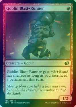 Goblin Blast-Runner [137] [The Brothers' War] [Foil]