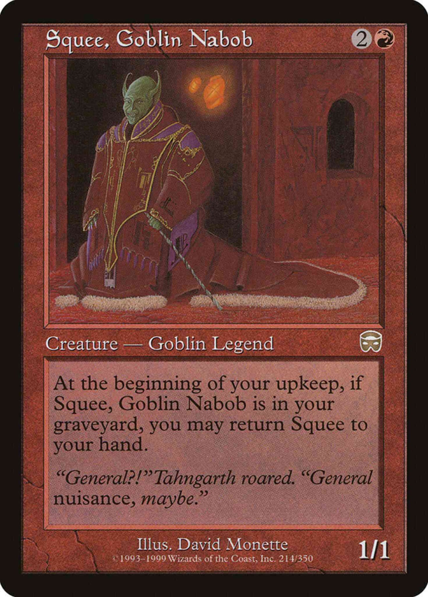 Squee, Goblin Nabob [214] [Mercadian Masques] [Non-Foil]