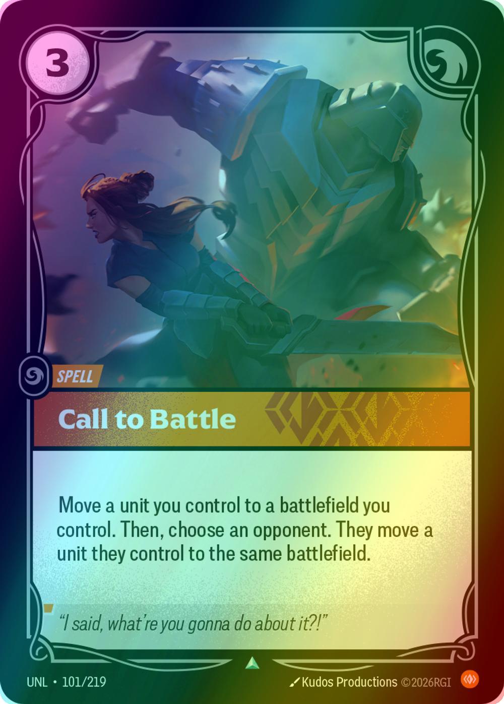 Call to Battle - 101/219 [Unleashed] [Foil]