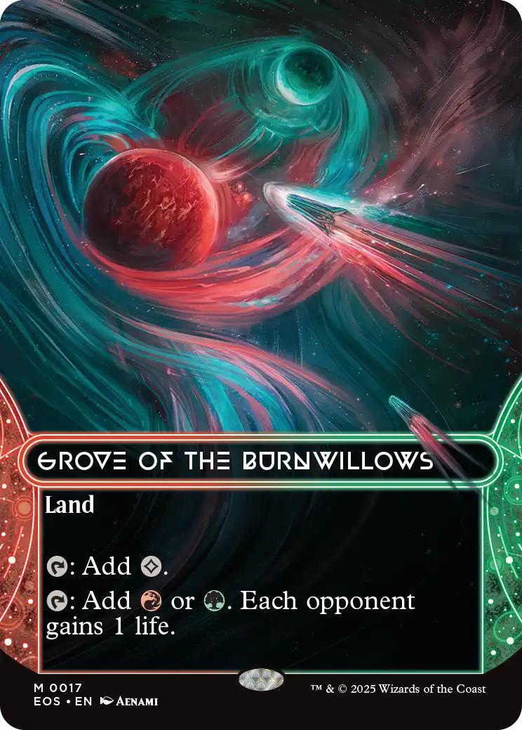 Grove of the Burnwillows [17] [Borderless] [Edge of Eternities: Stellar Sights] [Non-Foil]
