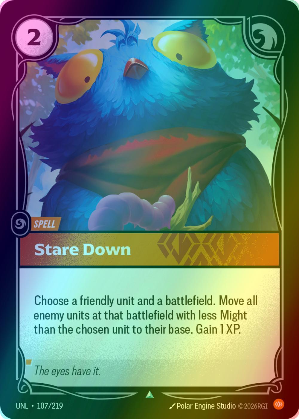 Stare Down - 107/219 [Unleashed] [Foil]