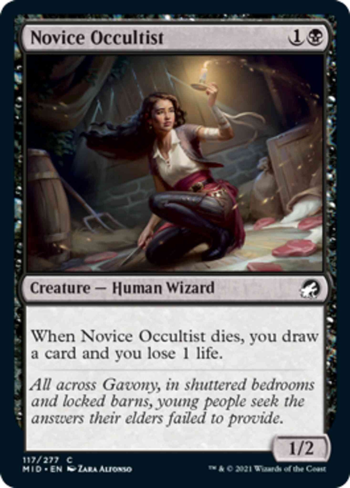 Novice Occultist [117] [Innistrad: Midnight Hunt] [Non-Foil]