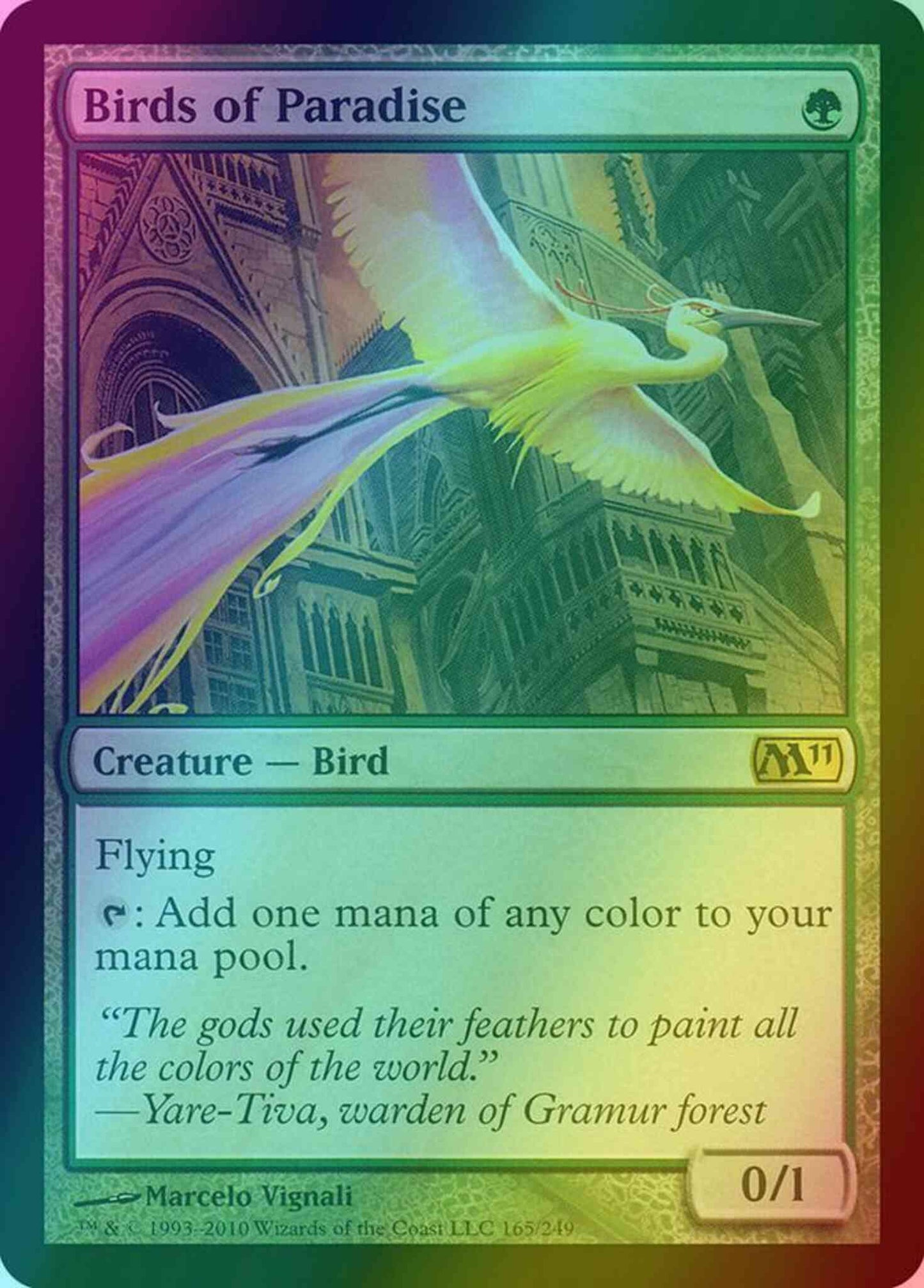 Birds of Paradise [165] [Magic 2011] [Foil]