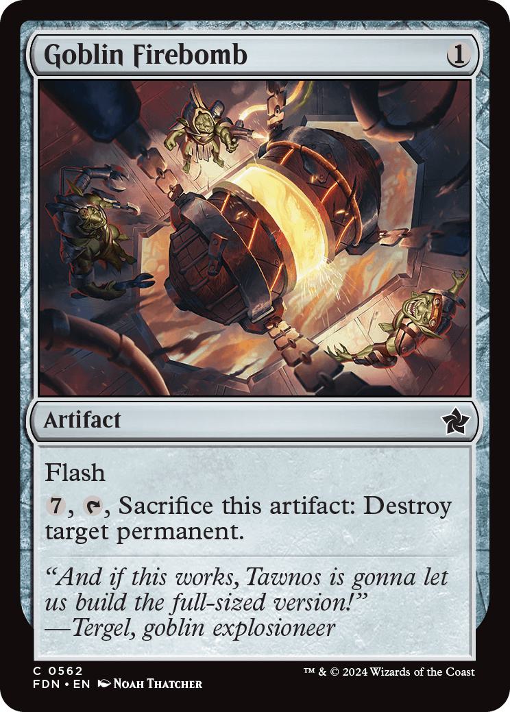 Goblin Firebomb [562] [Foundations] [Non-Foil]