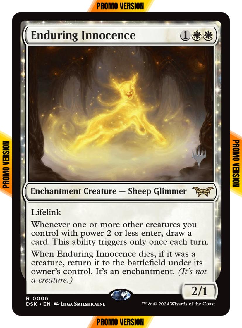 Enduring Innocence [6p] [Promo Pack] [Duskmourn: House of Horror: Promos] [Non-Foil]