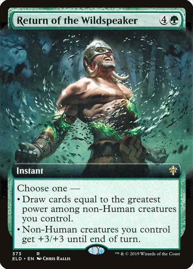Return of the Wildspeaker [373] [Extended Art] [Throne of Eldraine] [Non-Foil]
