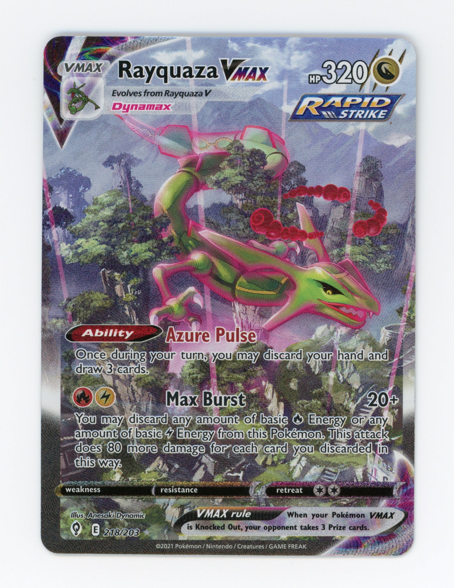 Rayquaza VMAX — Rare Rainbow — ID 19431
