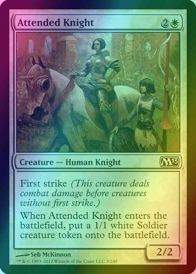Attended Knight [5] [Magic 2013] [Foil]