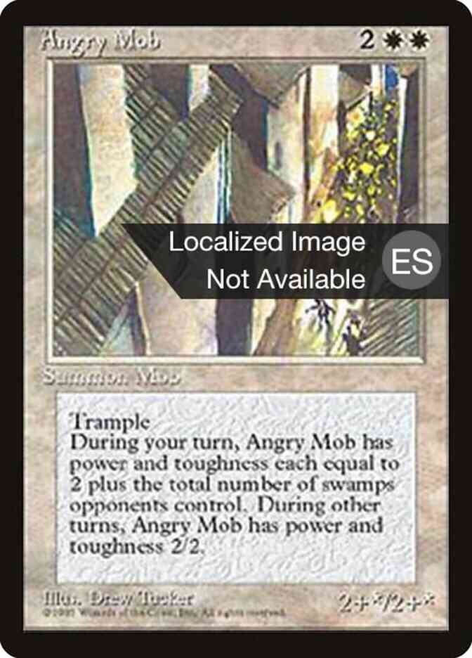 Angry Mob - Spanish [3] [Fourth Edition Black Border: Spanish] [Non-Foil]