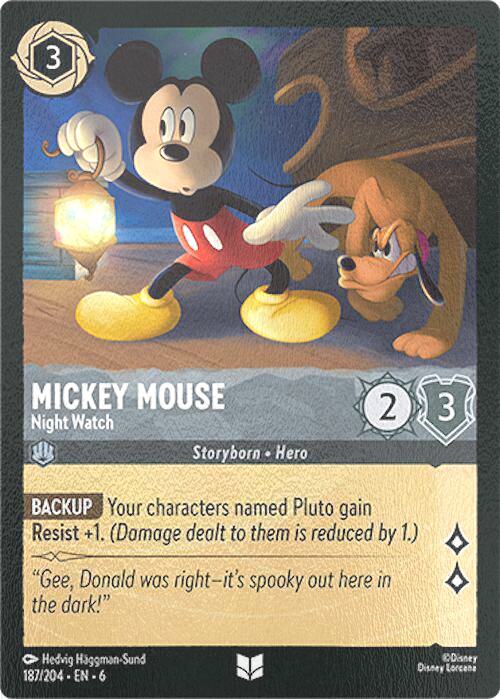 Mickey Mouse - Night Watch - 187/204 [Azurite Sea] [Cold Foil]