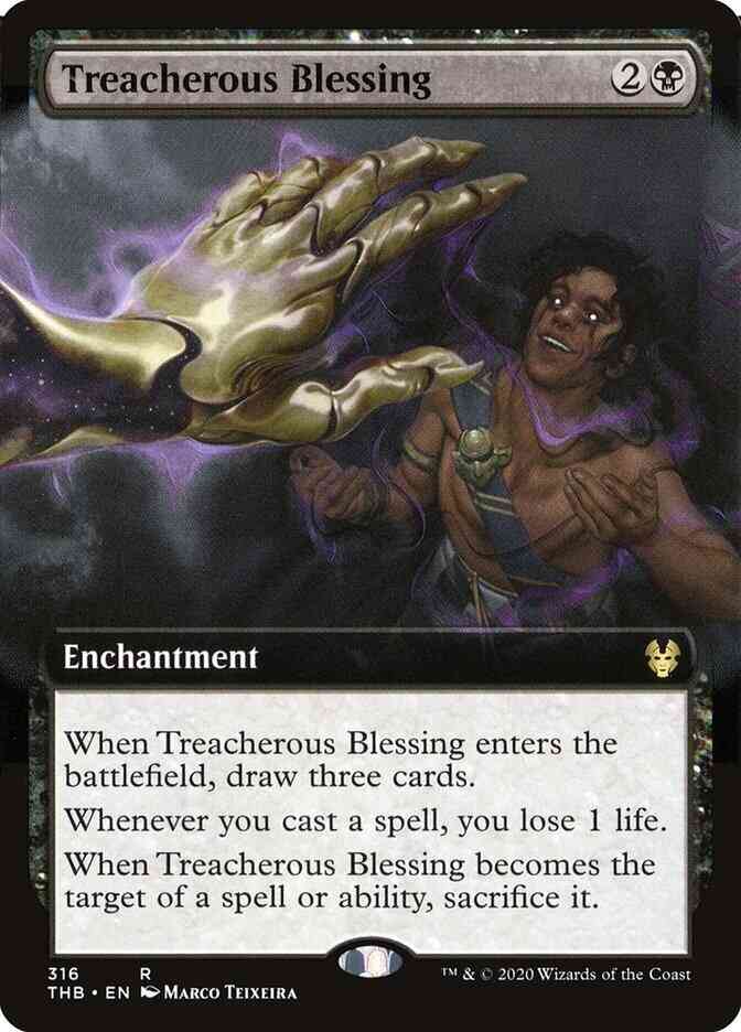 Treacherous Blessing [316] [Extended Art] [Theros Beyond Death] [Non-Foil]