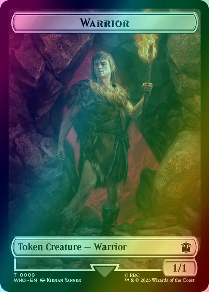 Clue Token (21) // Warrior Token (09) [Universes Beyond: Doctor Who: Tokens] [Foil]