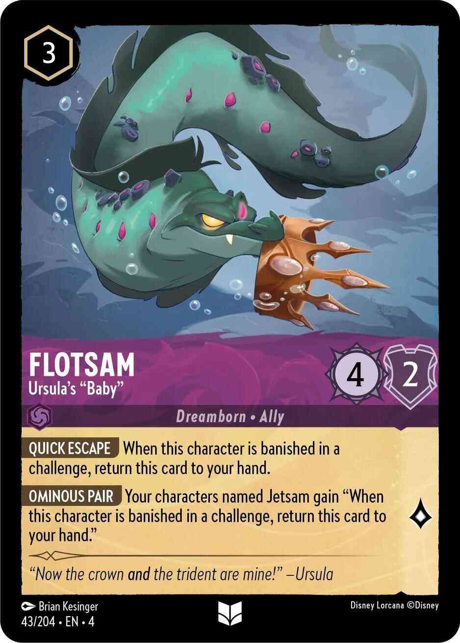 Flotsam - Ursula's "Baby" - 43/204 [Ursula's Return] [Cold Foil]