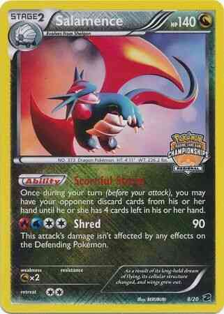 Salamence - 8/20 - Promo [Regionals League 2014] [BW65MSP-8] [Reverse Holo]